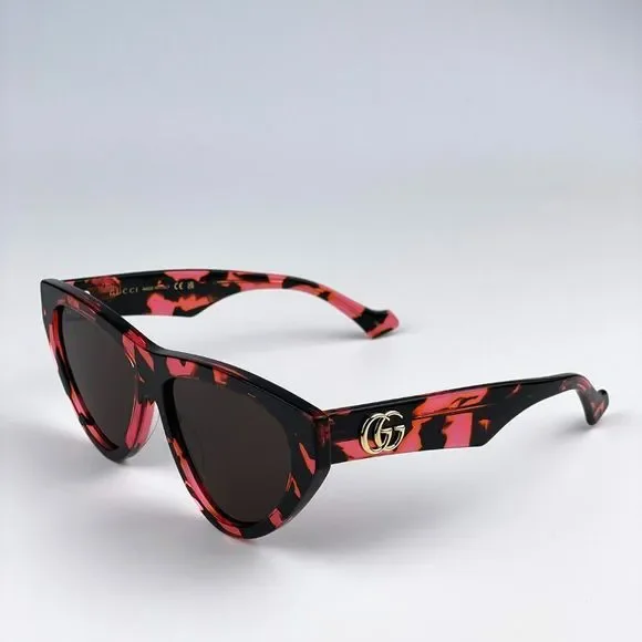 Gucci GG1333S 003 Sunglasses Havana Brown Cat Eye Women